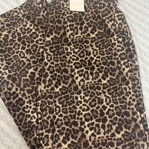 Active USA High-Rise Leopard Print Jeans - Brown and Black